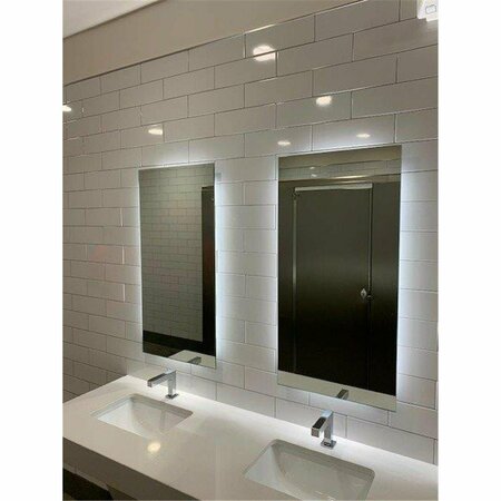 KD MOBILIARIO Sidelit Halo LED Mirror, White KD2752126